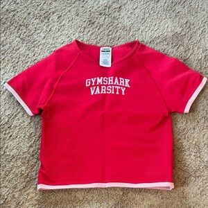 Gymshark Red Varsity Crop Top